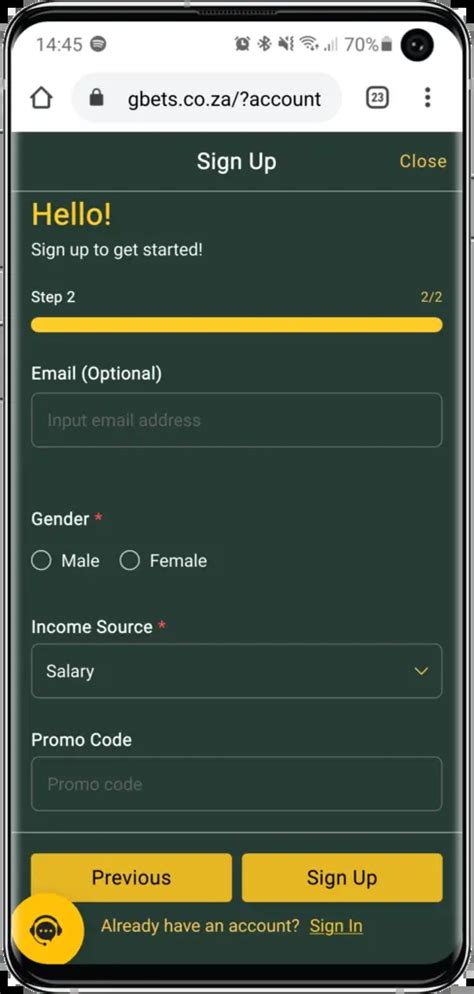 Gbets Promo Code: GBONUS .